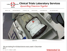 Tablet Screenshot of clintrialslab.com